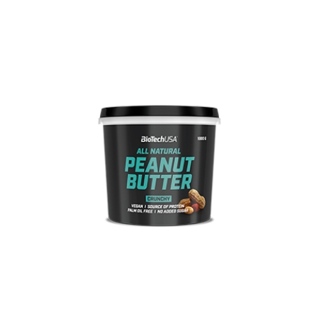 Biotech All Natural Peanut Butter, (žemės riešutų kremas) 1000 g