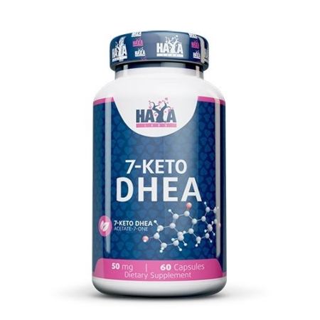 Haya Labs 7-keto DHEA (Dehidroepiandrosteronas) 60 kaps.