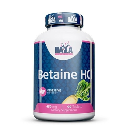 Haya Labs Betaine HCl 90 tabl. (Betaino hidrochloridas)