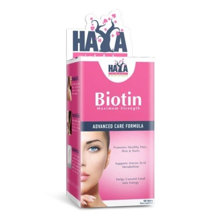 Haya Labs Biotin (biotinas) 100 tabl.