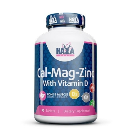 Haya Labs Calcium Magnesium & Zinc with Vitamin D 90 tab. (kalcis,magnis,cinkas, vitaminas D)