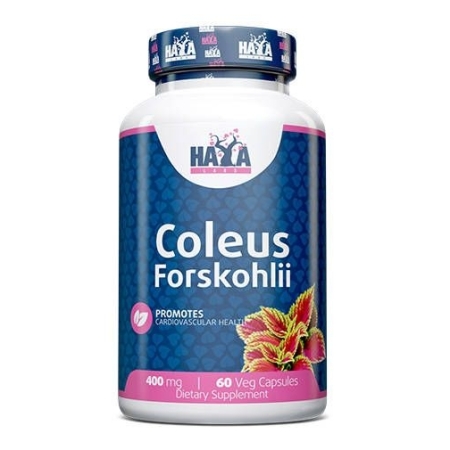 Haya Labs Coleus Forskohlii (Barzdotųjų cimbžiedų (coleus forskohlii) šaknų ekstraktas) 60 kaps.