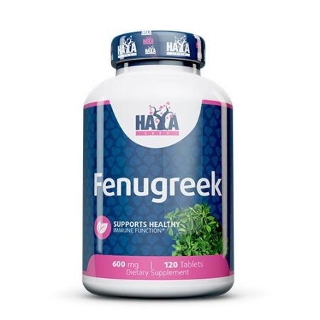 Haya Labs Fenugreek 120 tabl. (Ožragės ekstraktas)