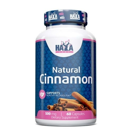 Haya Labs Natural Cinnamon (Natūralus cinamonas) 60 kaps.