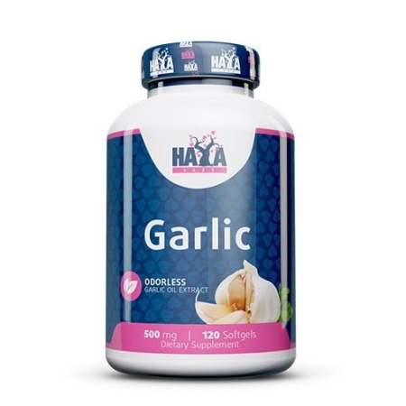 Haya Labs Odorless Garlic (Bekvapis česnakas) 120 kaps.