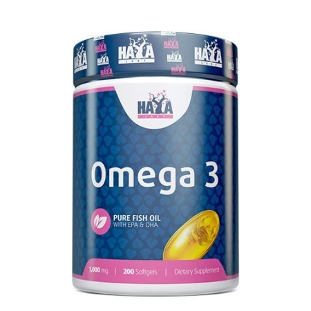 Haya Labs Omega 3 200 kaps. (žuvų taukai)