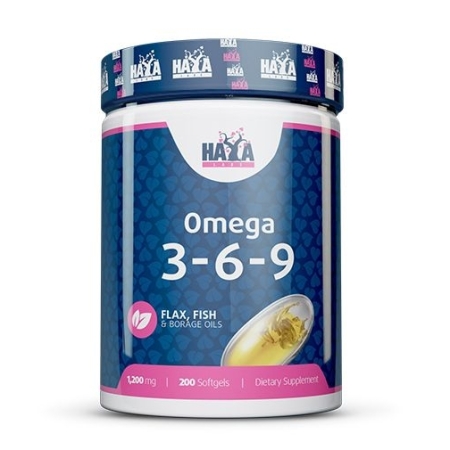 Haya Labs Omega 3-6-9 200 kaps. (žuvų taukai)