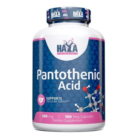 Haya Labs Pantothenic Acid (Pantoteno rūgštis (vitaminas B5)) 100 kaps.