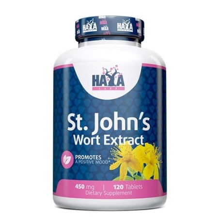 Haya Labs St. John's Wort Extract (Jonažolės ekstraktas) 120 tabl.