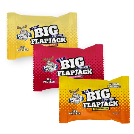 Muscle Moose The Big Protein Flapjack (avižinis batonėlis) 100 g.