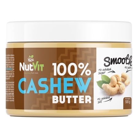 NutVit 100% Cashew Butter 500 g. (kreminis)