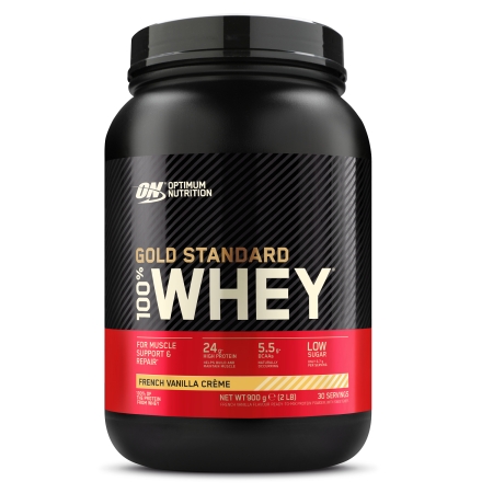 Optimum Nutrition 100% Gold Standard Whey 900 g. braškių skonis