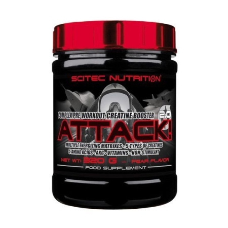 Scitec Attack 2.0 320 g. cherry skonis