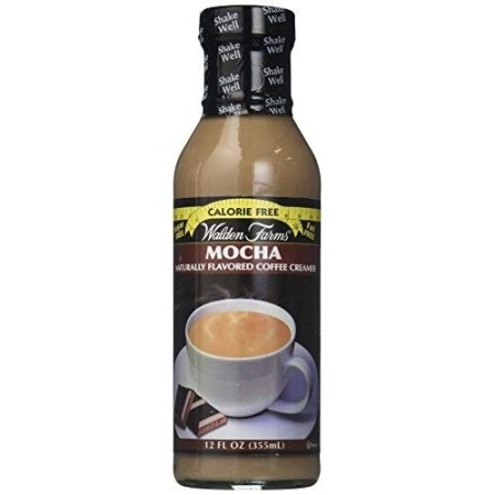 Walden Farms Mocha Coffee Creamer (šokolado skonio grietinėlė kavai) 335 ml.