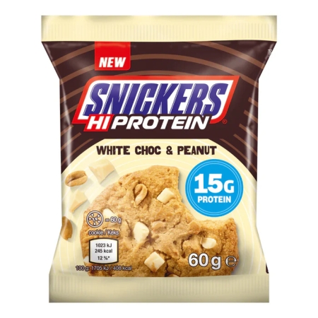 Snickers Hi Protein Cookie White Chocolate & Peanut 60 g.