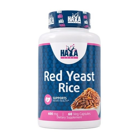 Haya Labs Red Yeast Rice (Raudonųjų mielių ryžių ekstraktas) 60 kaps.