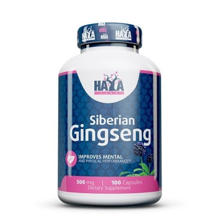 Haya Labs Siberian Ginseng (sibiro ženšenis) 100 kaps.