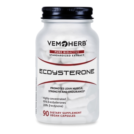 VemoHerb Ecdysterone (Paprastojo rapontiko šaknų ekstraktas) 90 kaps.