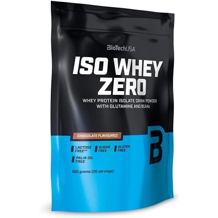 Biotech Iso Whey Zero 500 g. strawberry skonis