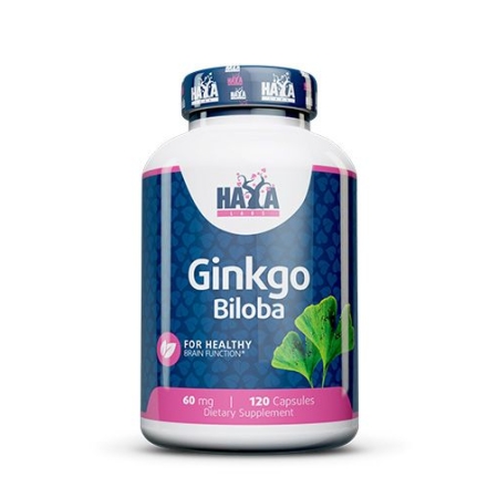 Haya Labs Ginkgo Biloba (Ginkmedžio lapų ekstraktas) 120 kaps.