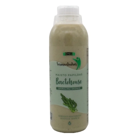 Mėmelio fermentuotas BACTOHOUSE spirulinų skonio 1000 ml.