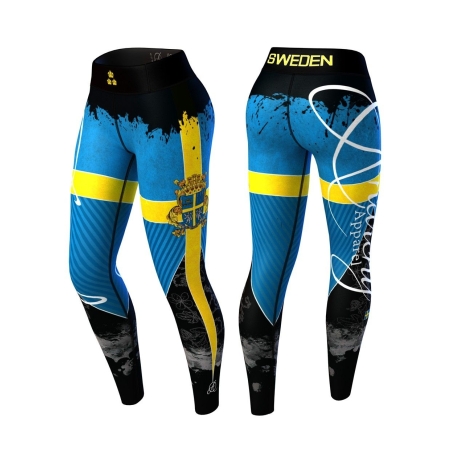 Anarchy Sweden Nation Legging 3.0 (Blue/Yellow)