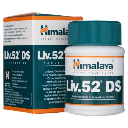 Himalaya Liv. 52 DS (kepenų veiklai) 60 tabl.