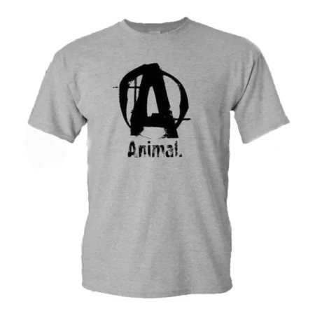 Universal Animal Basic Logo Tee Marškinėliai pilki