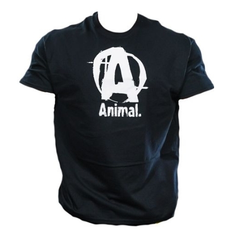 Universal Animal Basic Logo Tee Marškinėliai juodi